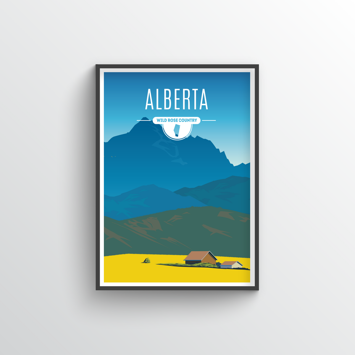 Alberta Province Print