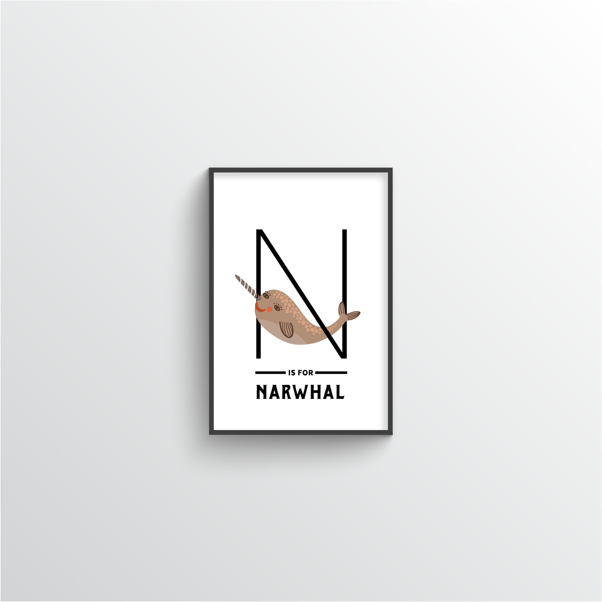 Animal Alphabet - Letter N - Point Two Design