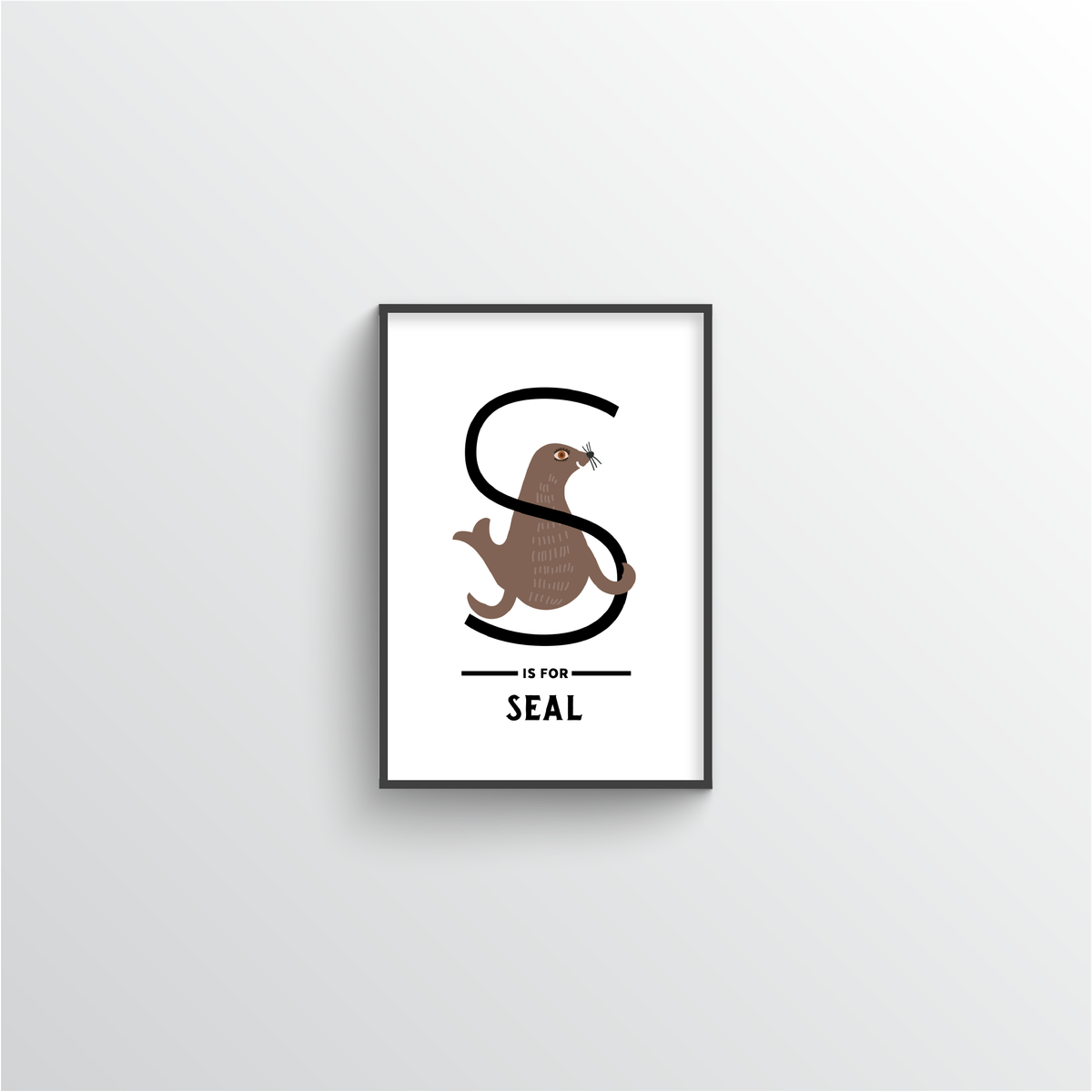 Animal Alphabet - Letter S - Point Two Design