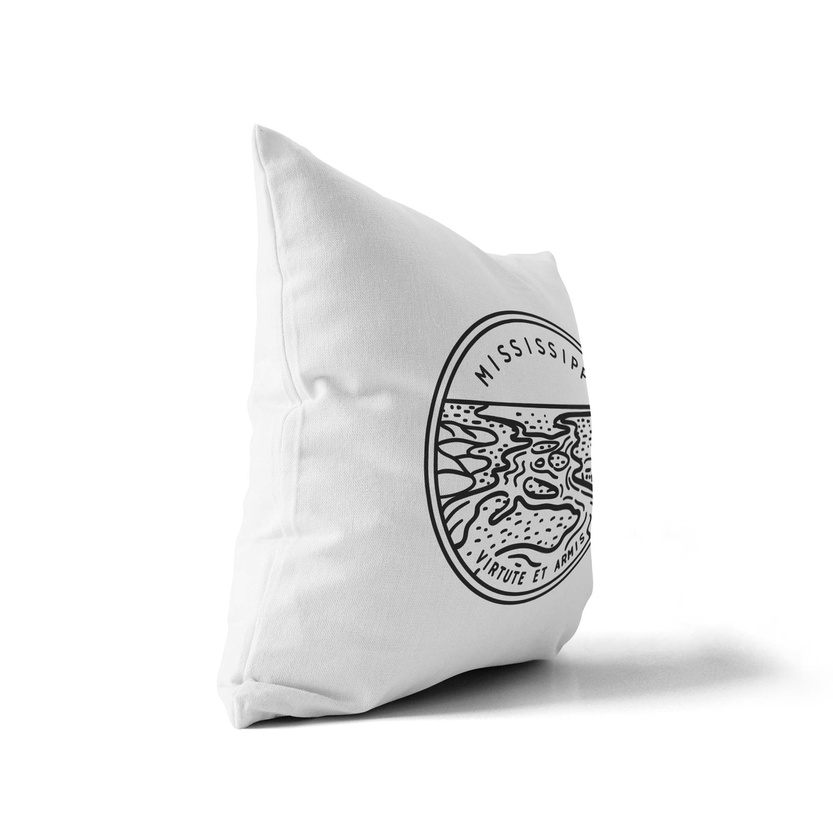 Arizona State Crest Velveteen Throw Pillow - Point Two Design