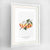 Cherries Botanical Art Print - Framed