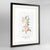 Apple Blossom Botanical Art Print - Framed