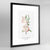 Apple Blossom Botanical Art Print - Framed