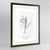 Everlasting Pea Botanical Art Print - Framed
