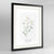 Lady's Smock Botanical Art Print - Framed