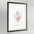 Musk Mallow Botanical Art Print - Framed