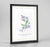 Nettle Leaved Bellflower Botanical Art Print - Framed
