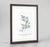 Nettle Leaved Bellflower Botanical Art Print - Framed