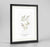 White Campion Botanical Art Print - Framed