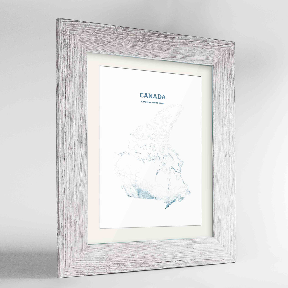 Canada - All Roads Art Print - Framed