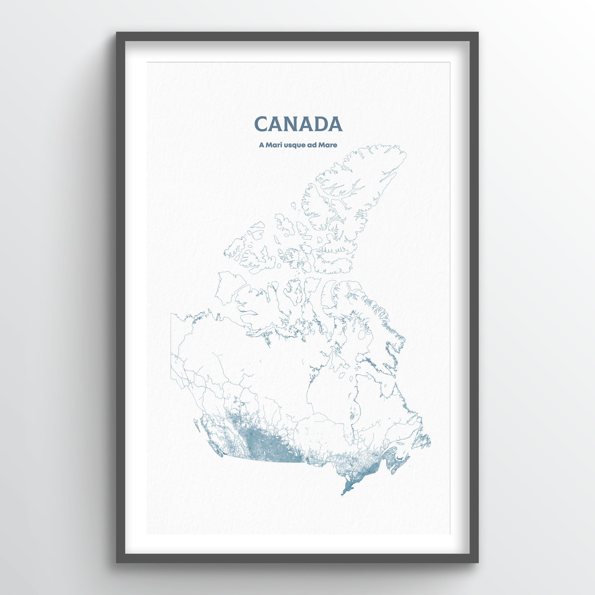 Canada - All Roads Art Print - Point Two Design