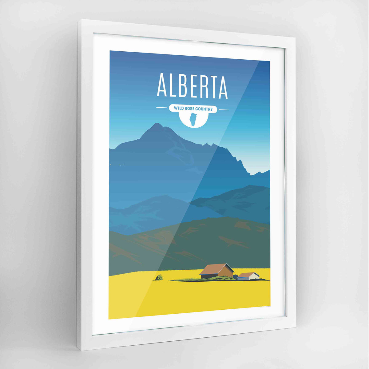 Alberta Province CAD Frame Print