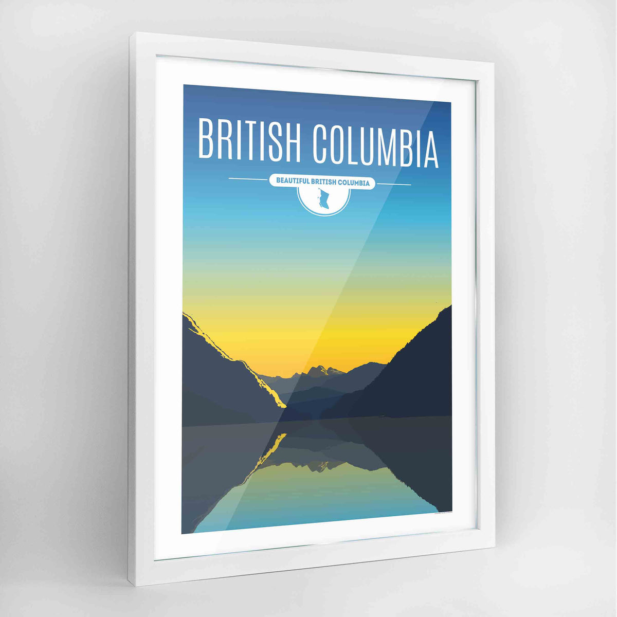 British Columbia Province Frame Print