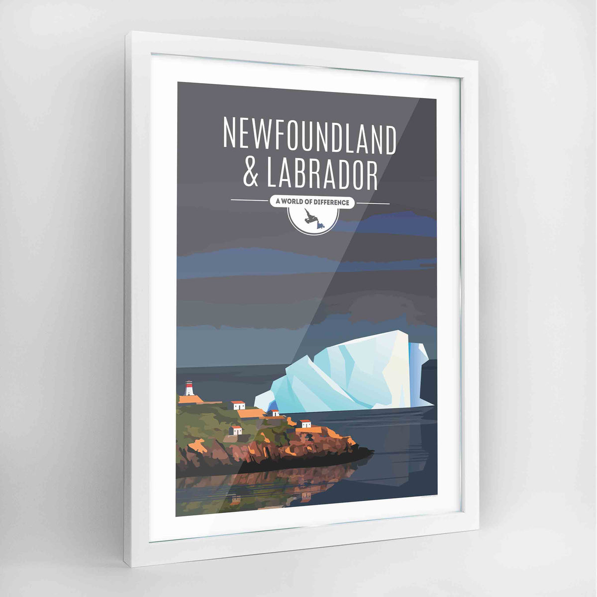 Newfoundland &amp; Labrador Province Frame Print