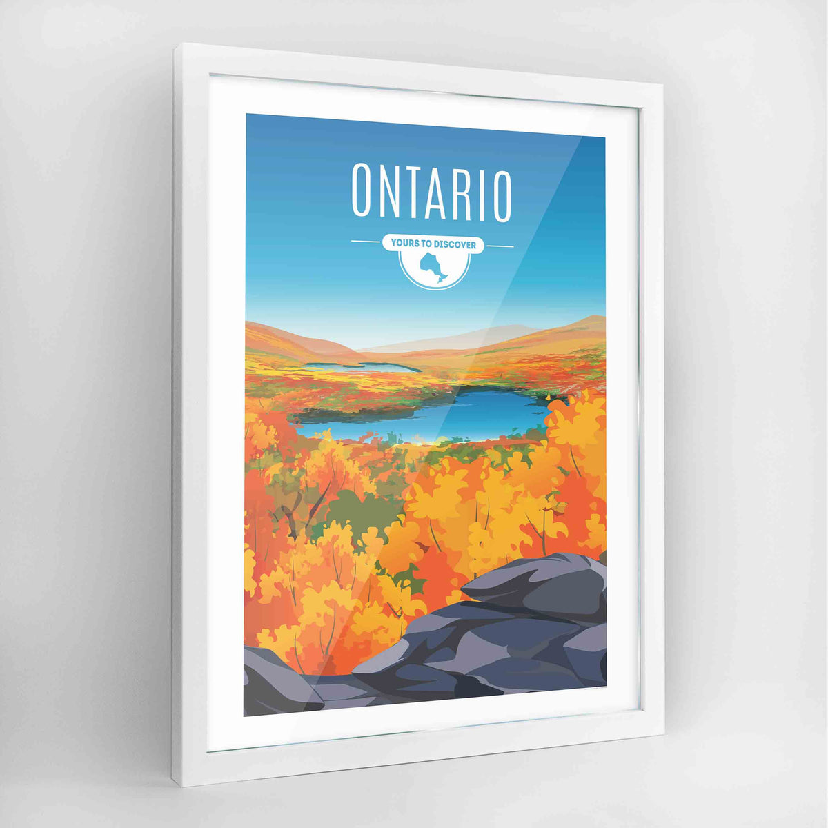 Ontario Province Frame Print