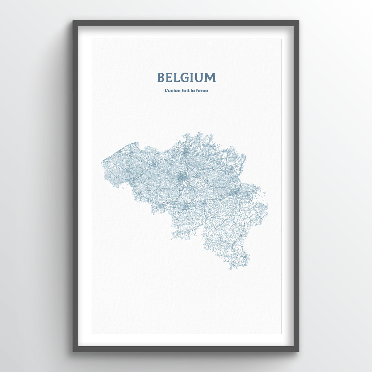 Belgium - All Roads Art Print - Point Two Design