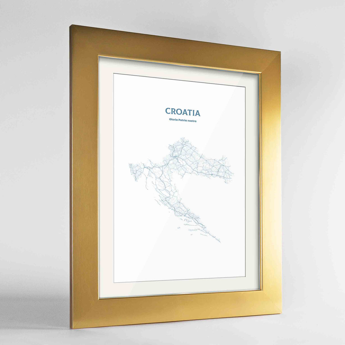 Croatia - All Roads Art Print - Framed