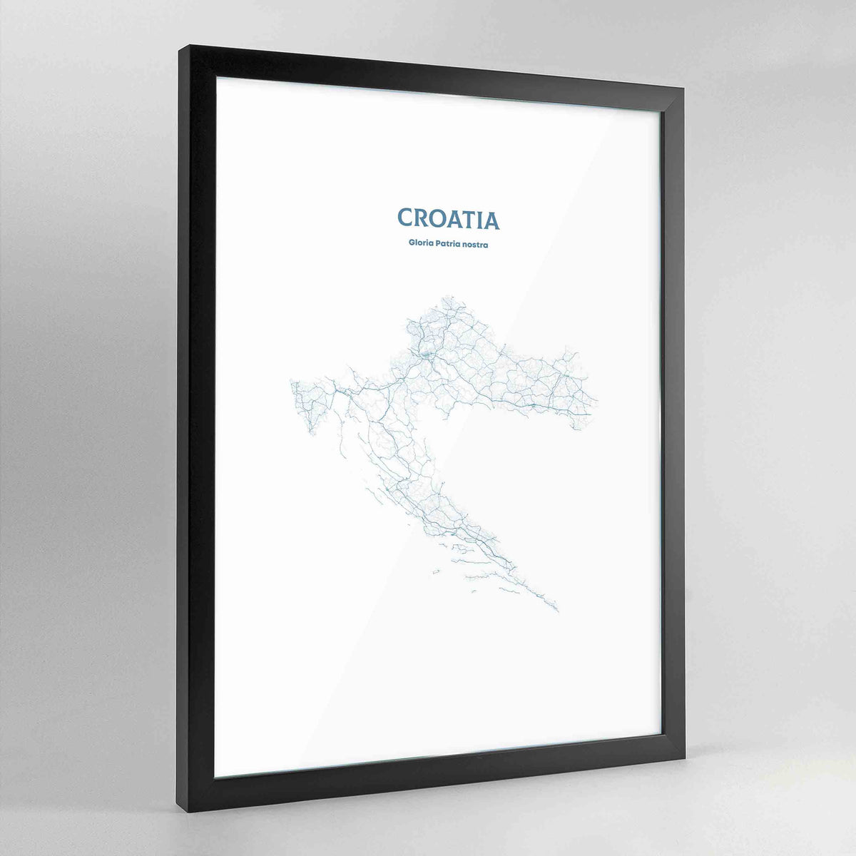 Croatia - All Roads Art Print - Framed