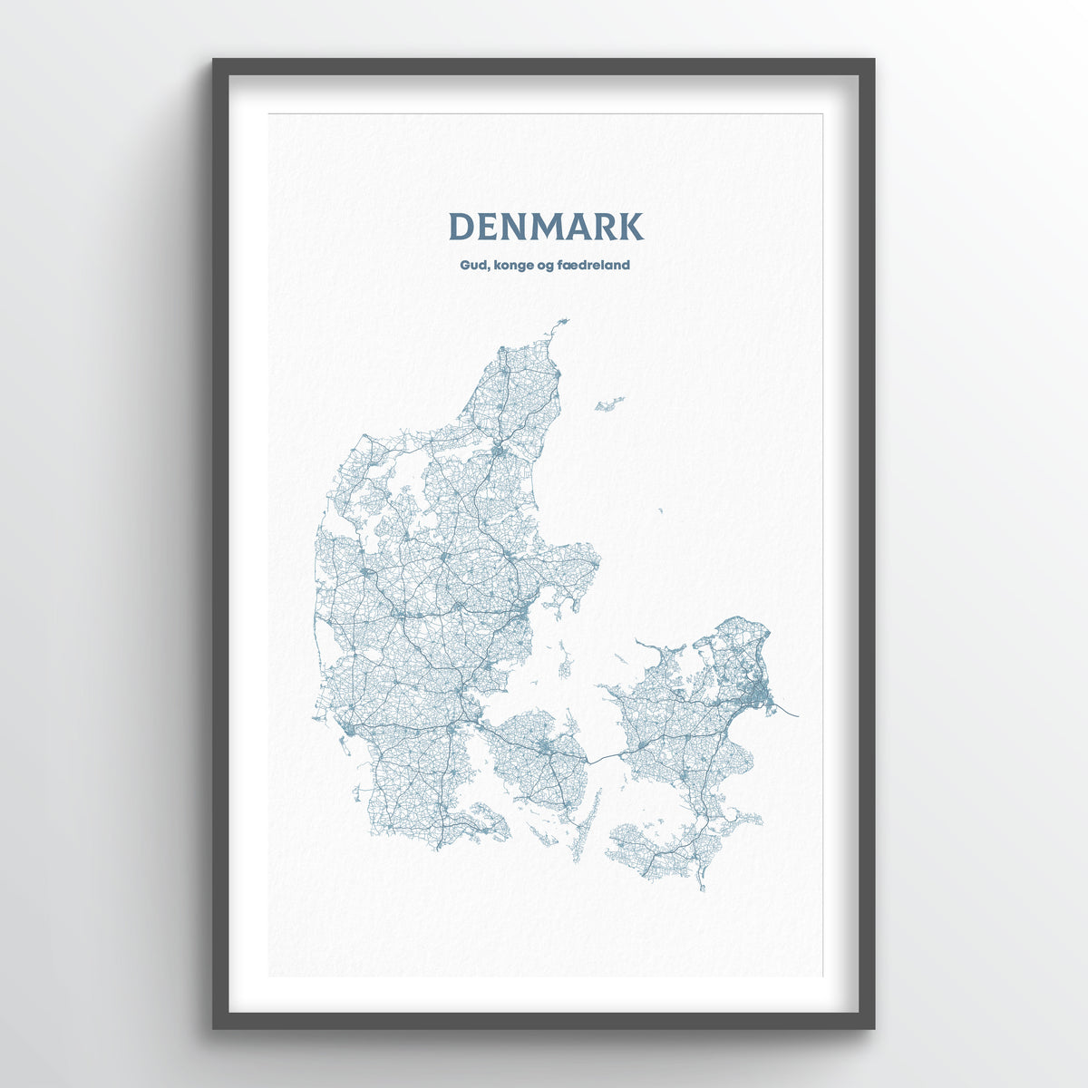 Denmark - All Roads Art Print - Point Two Design