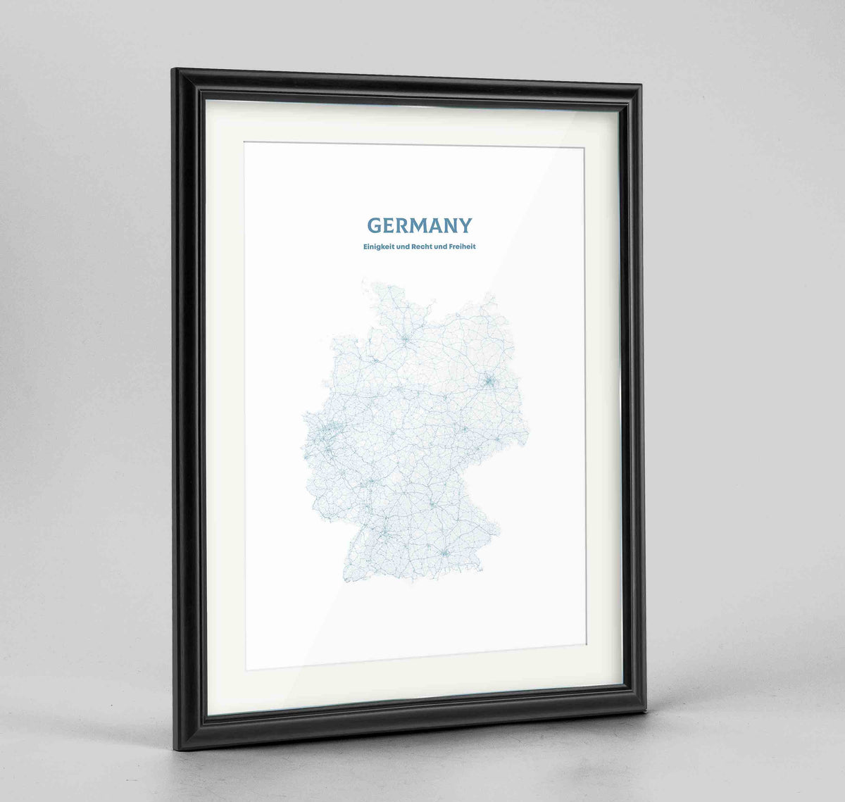 Germany - All Roads Art Print - Framed