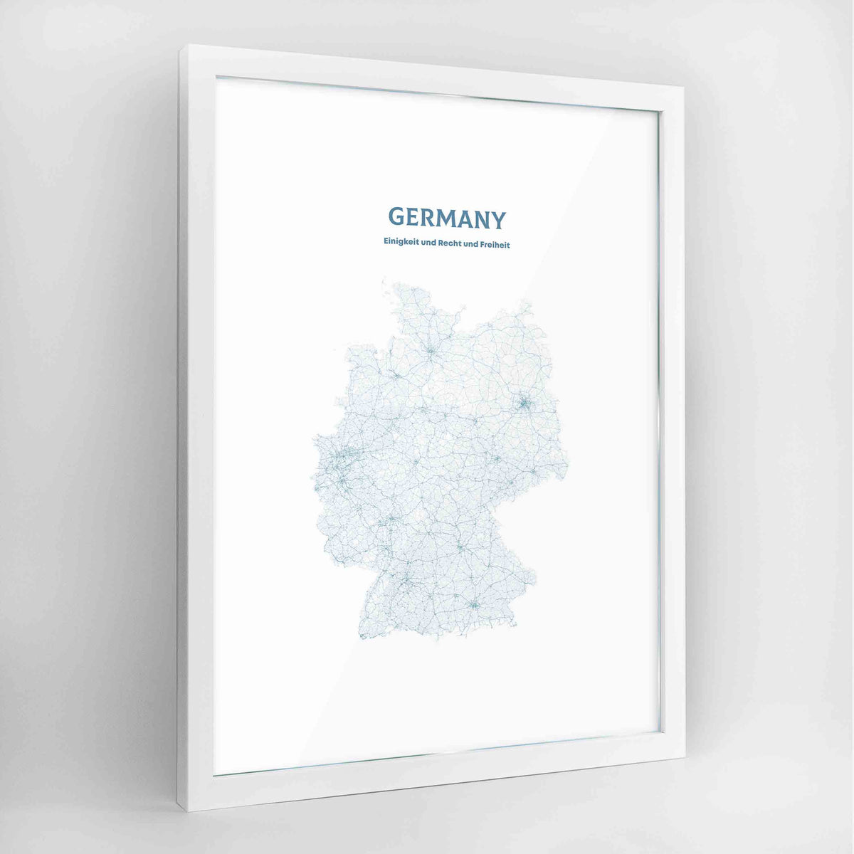 Germany - All Roads Art Print - Framed