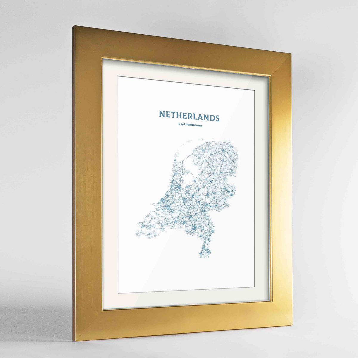Netherlands - All Roads Art Print - Framed