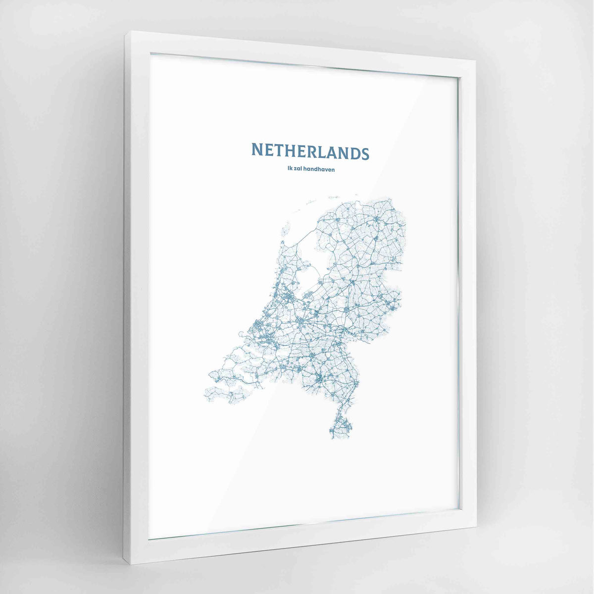 Netherlands - All Roads Art Print - Framed