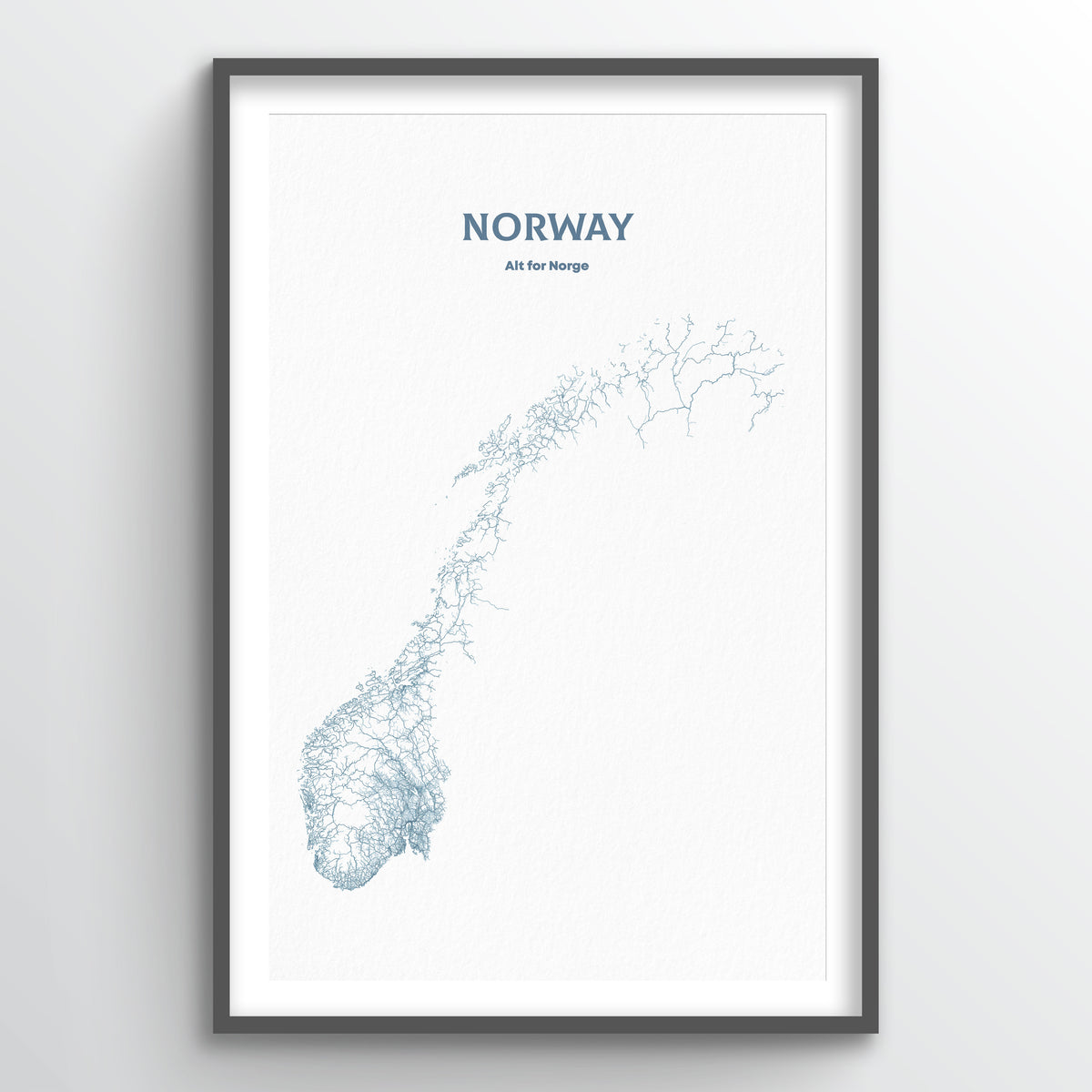 Norway - All Roads Art Print