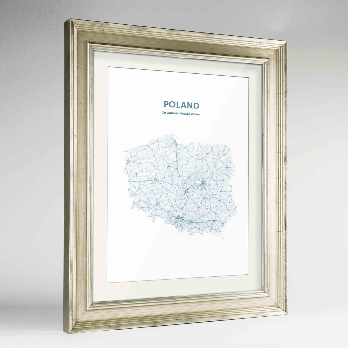 Poland - All Roads Art Print - Framed