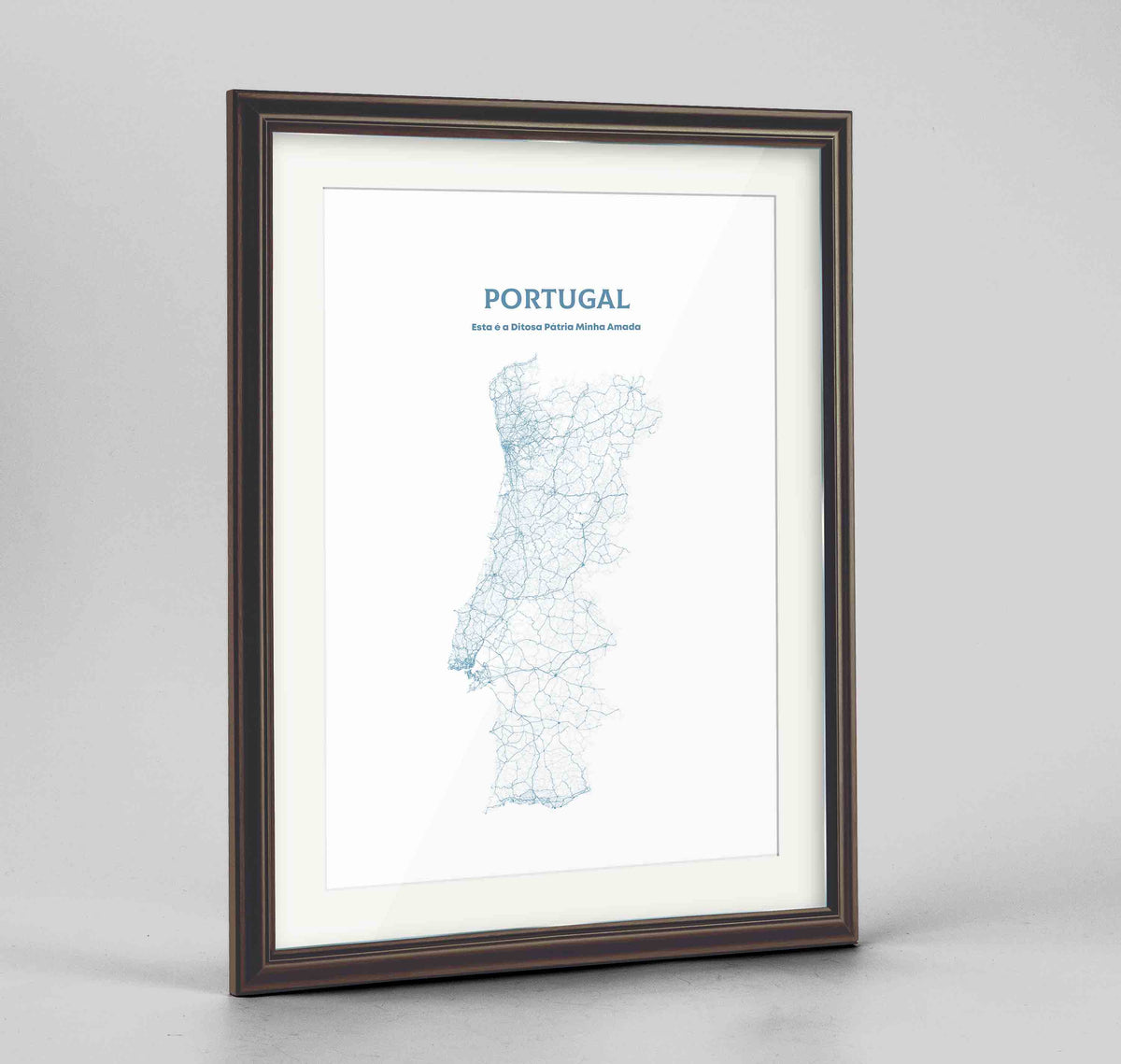 Portugal - All Roads Art Print - Framed