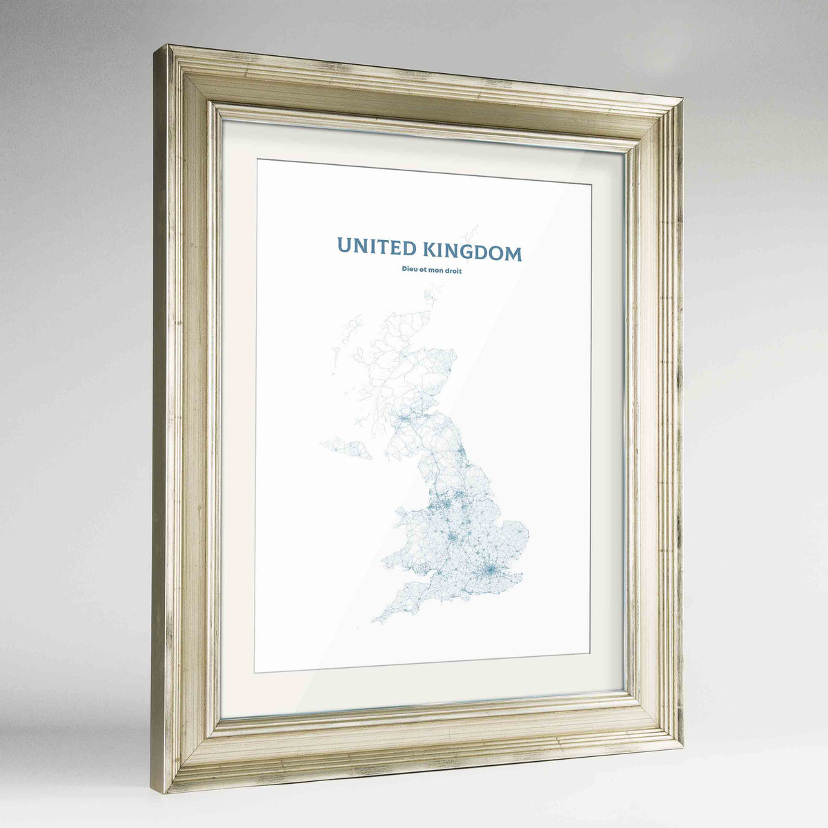 United Kingdom - All Roads Art Print - Framed