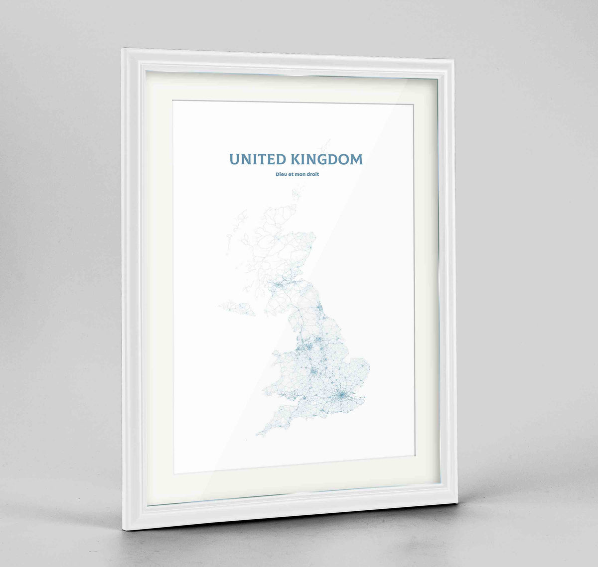 United Kingdom - All Roads Art Print - Framed