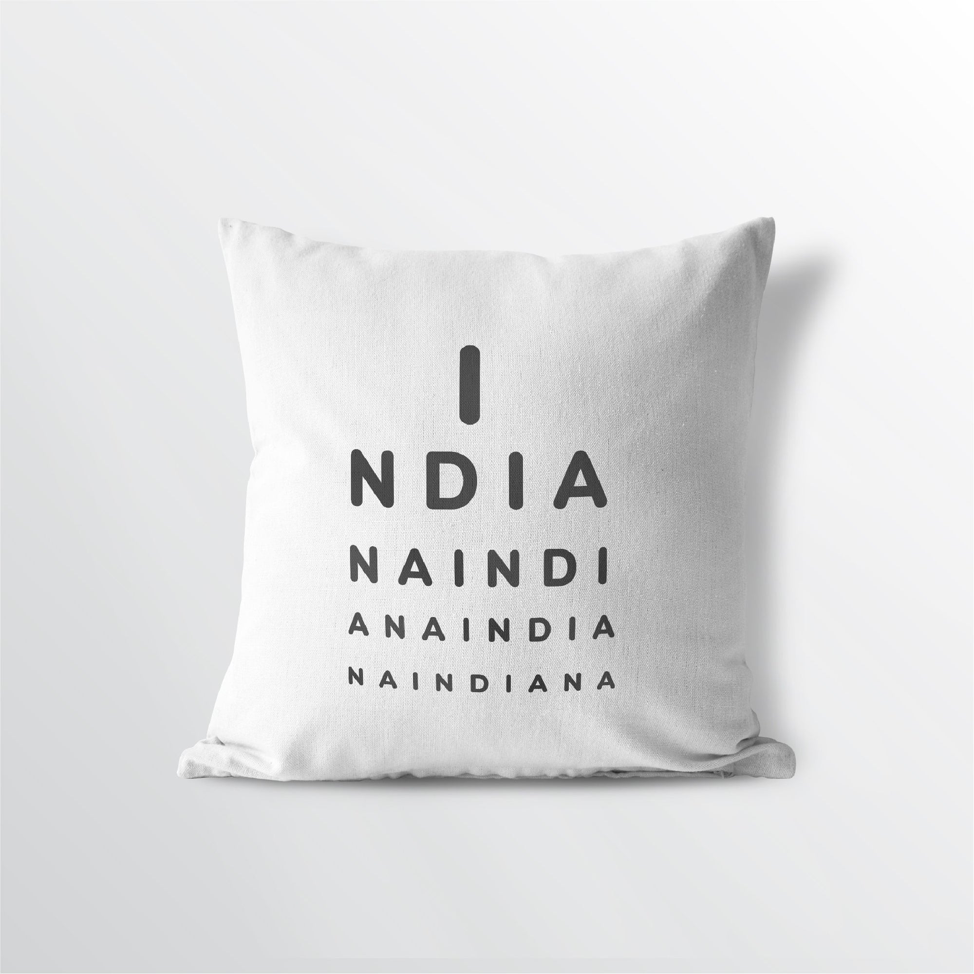 Indiana "Eye Exam" Throw Pillow