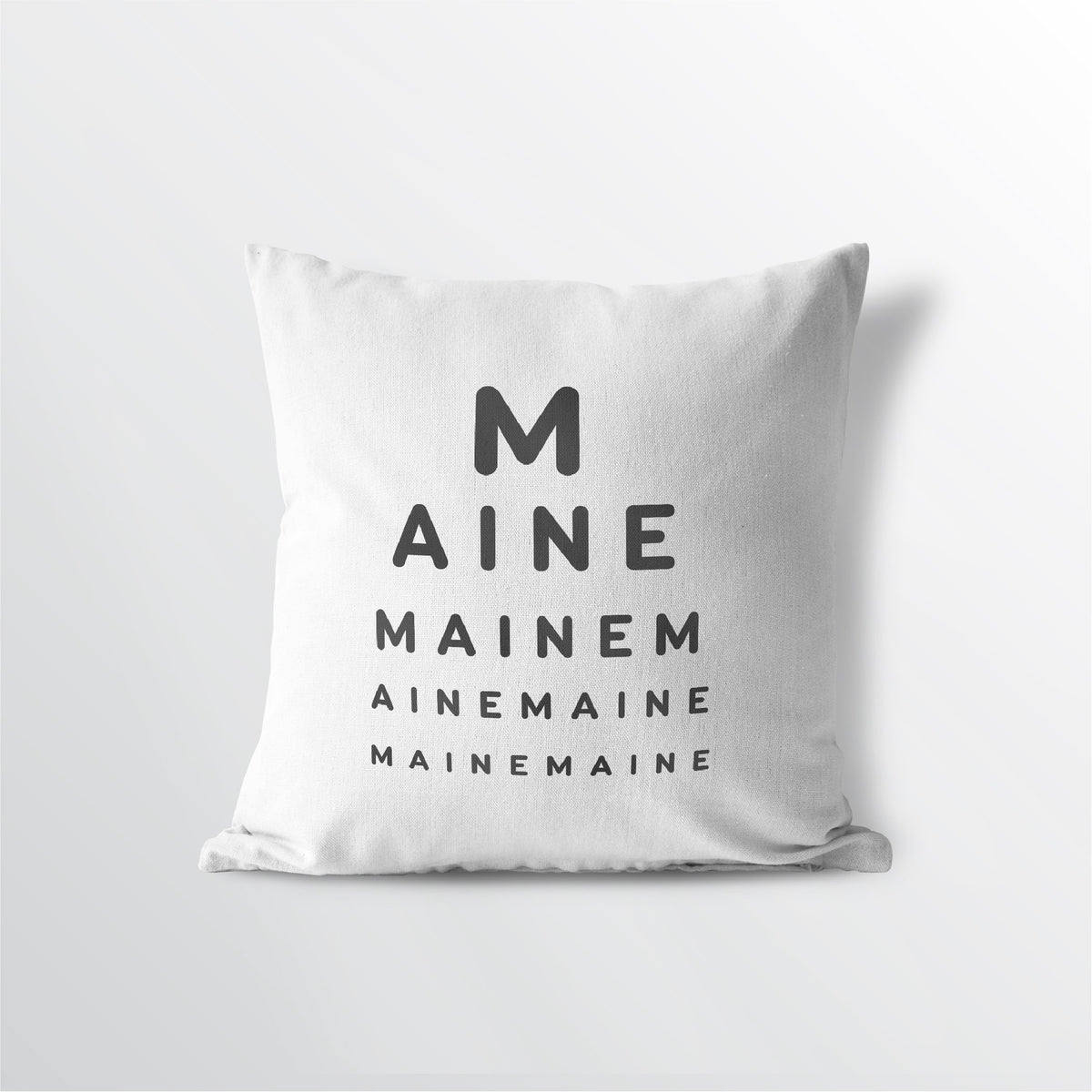 Maine &quot;Eye Exam&quot; Throw Pillow