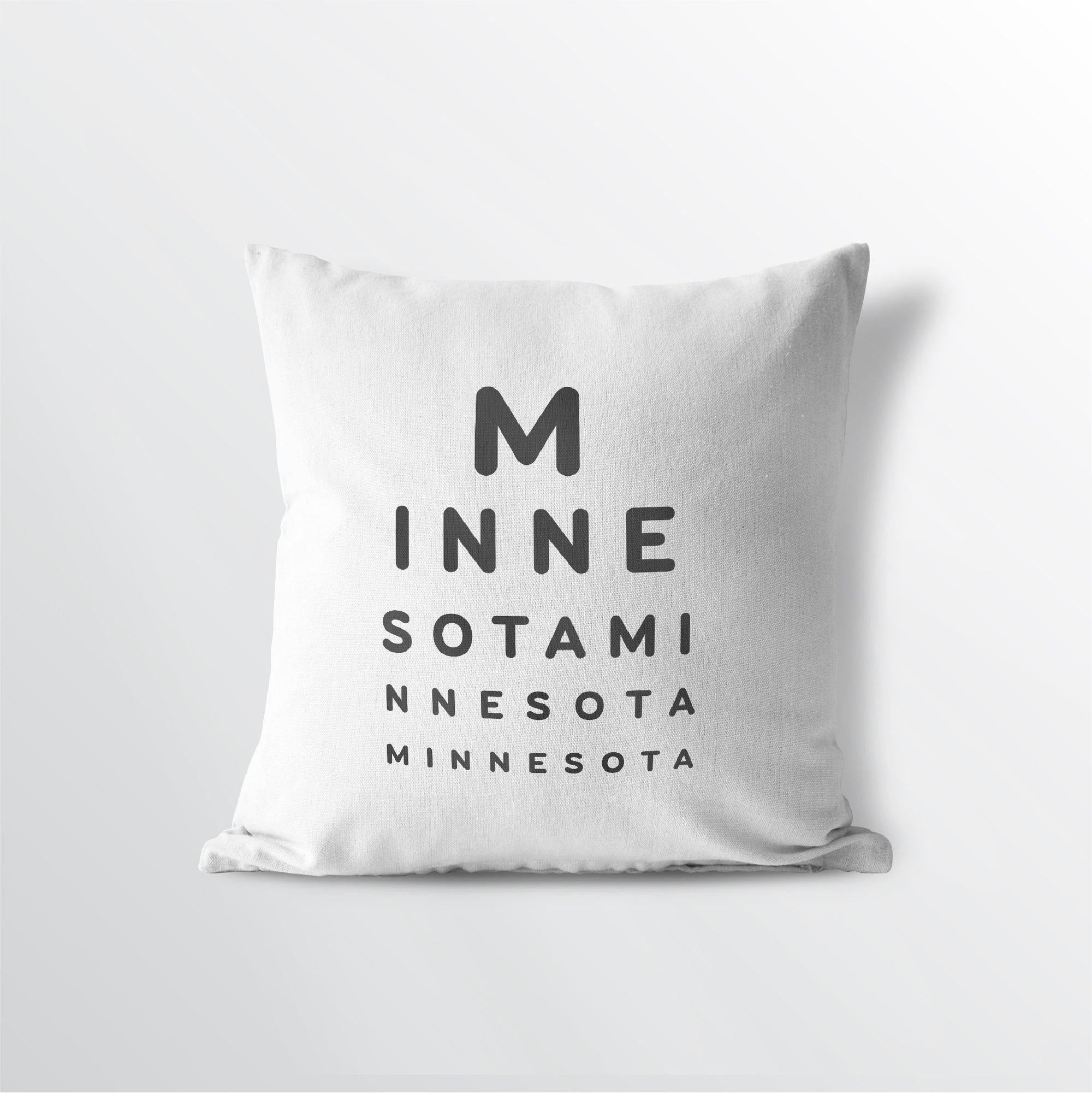 Minnesota "Eye Exam" Throw Pillow