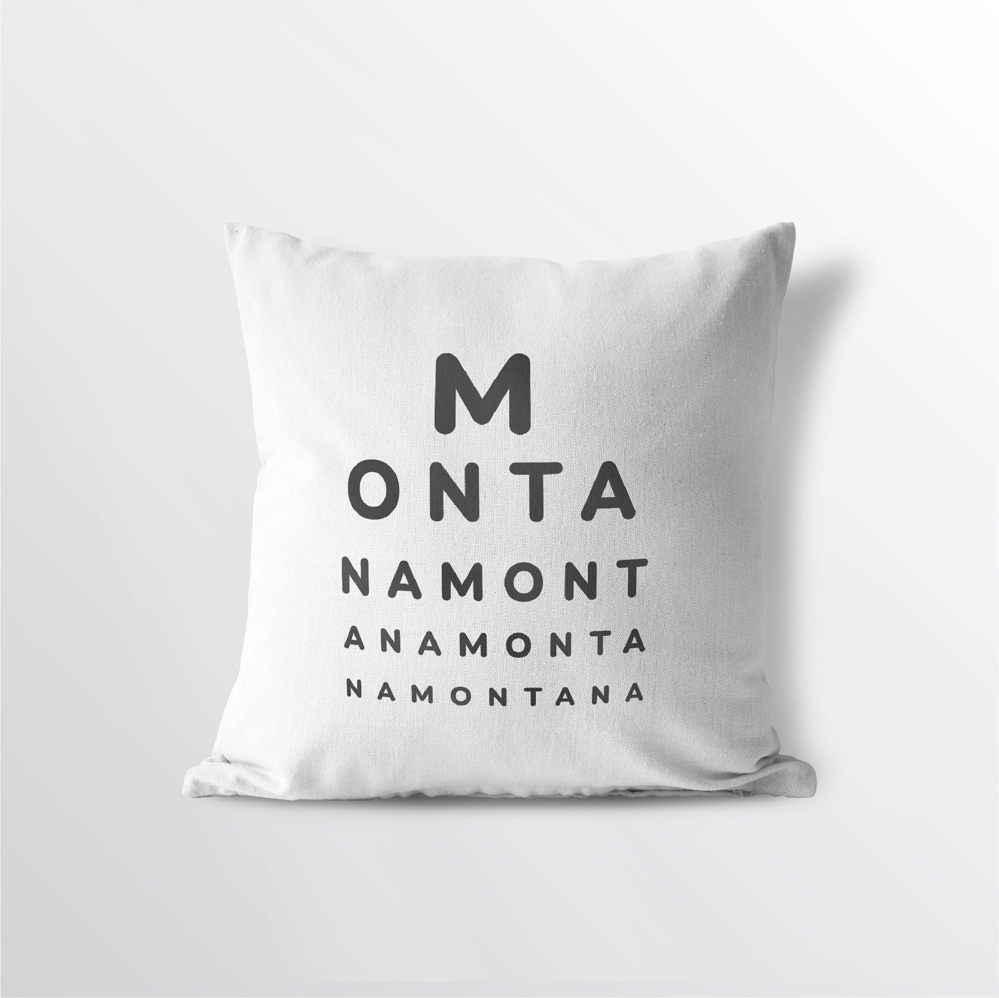 Montana "Eye Exam" Throw Pillow