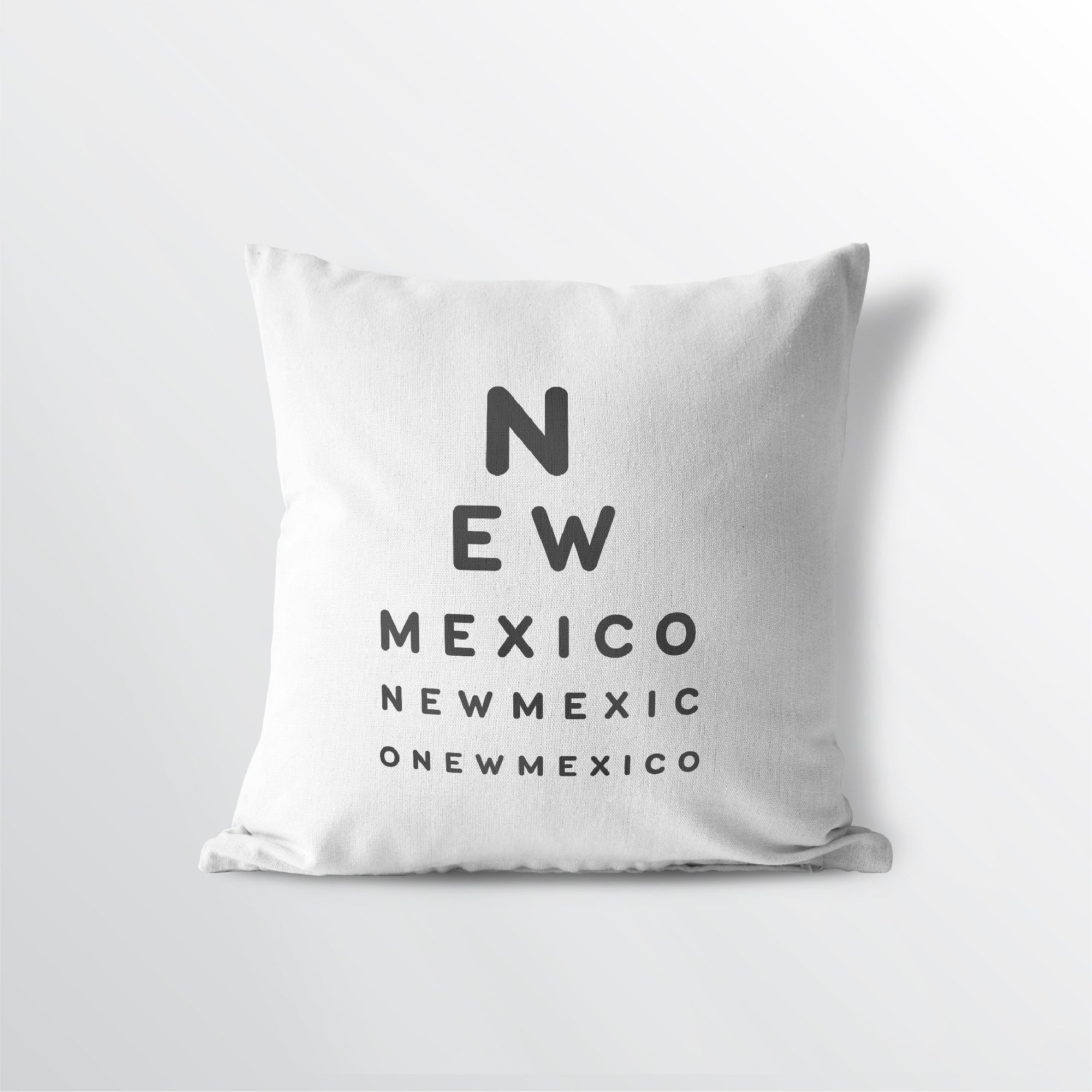 New Mexico "Eye Exam" Throw Pillow