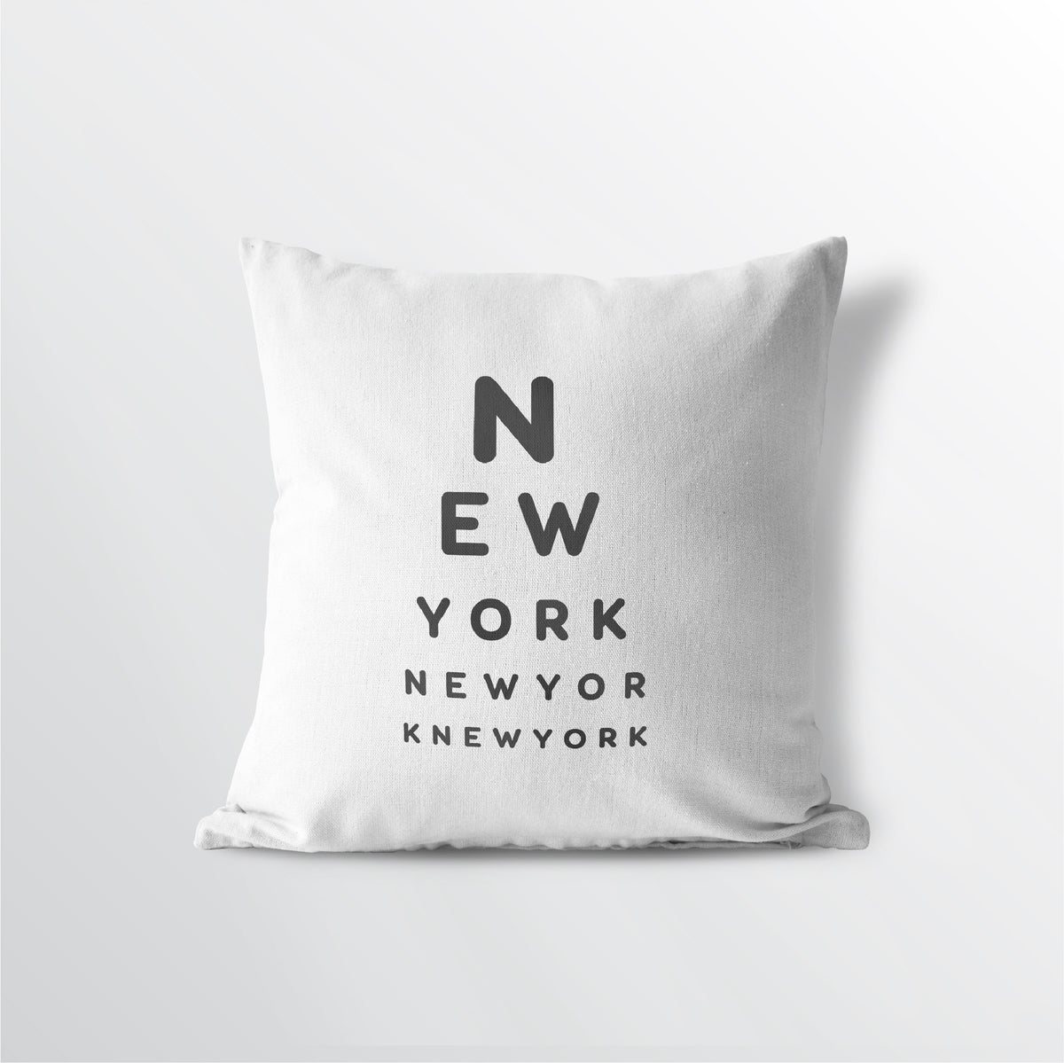 New York &quot;Eye Exam&quot; Throw Pillow
