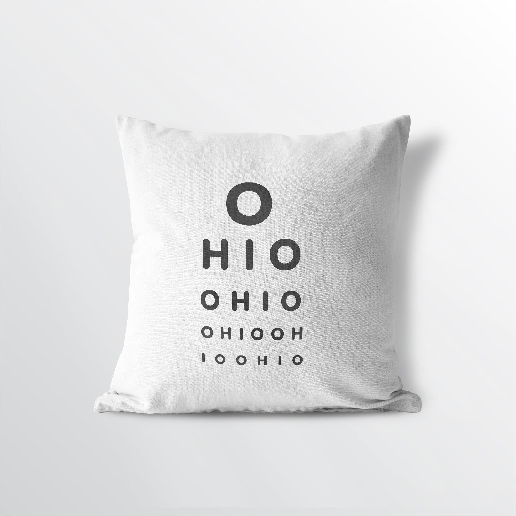 Ohio "Eye Exam" Throw Pillow