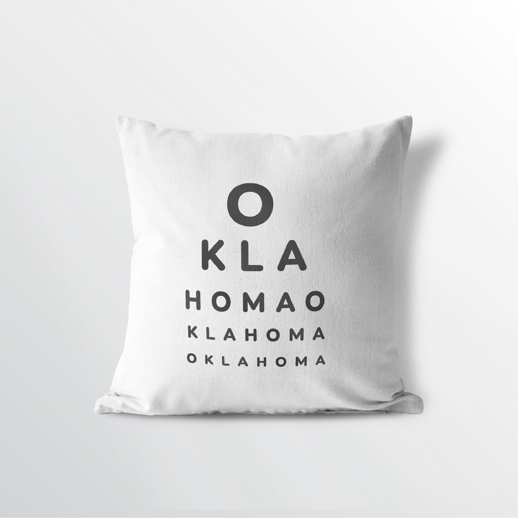 Oklahmona "Eye Exam" Throw Pillow