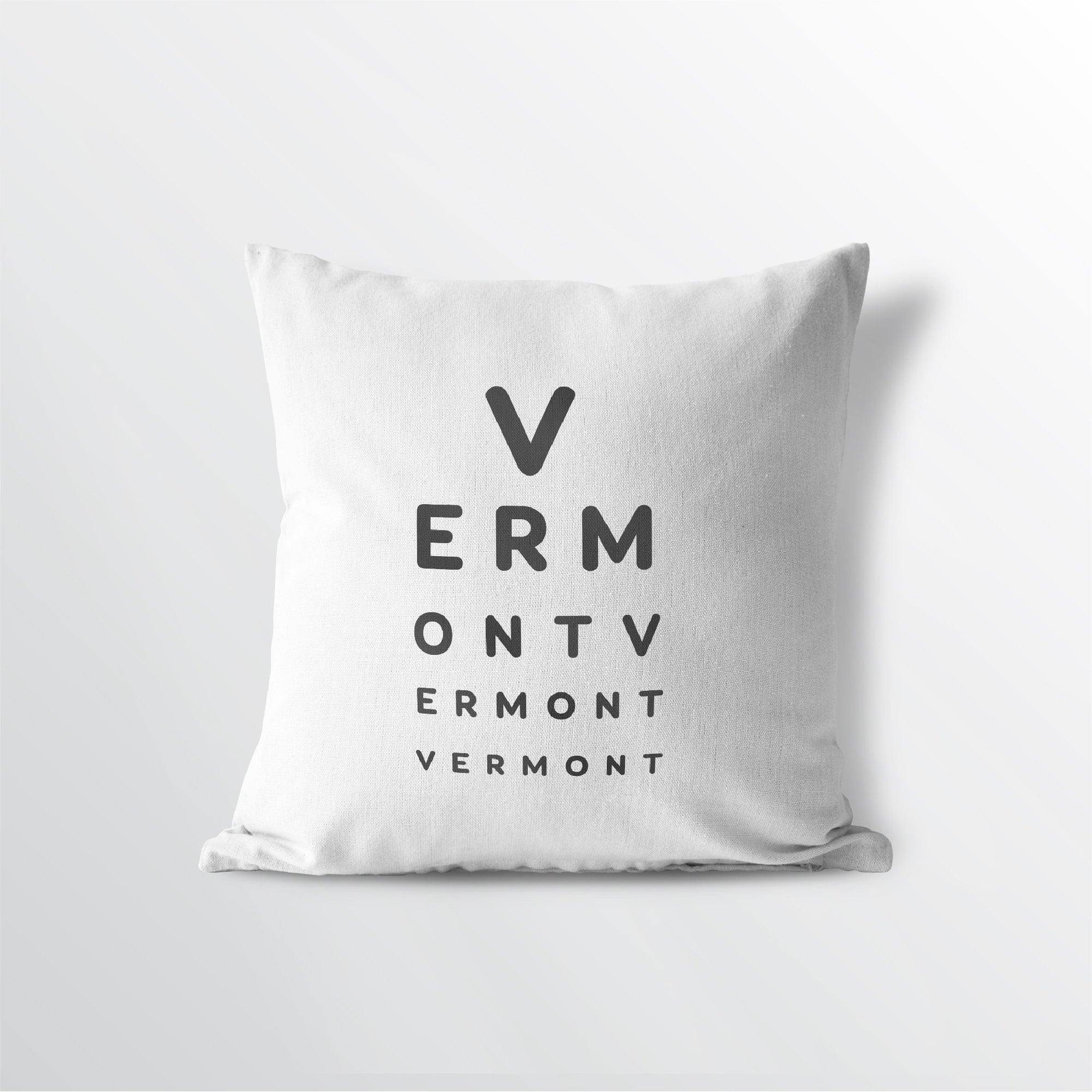 Vermont "Eye Exam" Throw Pillow