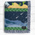 California - North to South Woven Cotton Blanet - Point Two Design