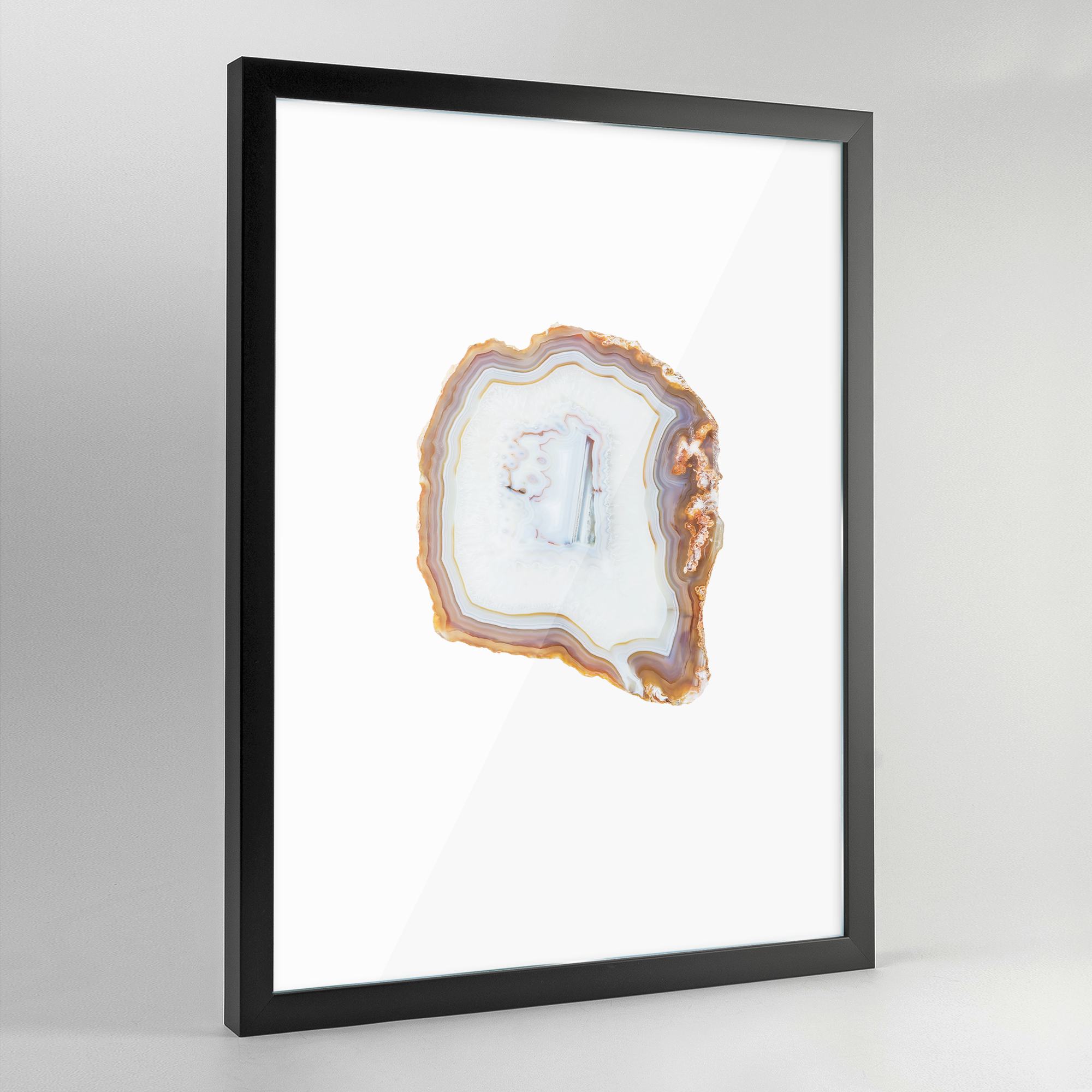 Geode Art Print - White - Point Two Design
