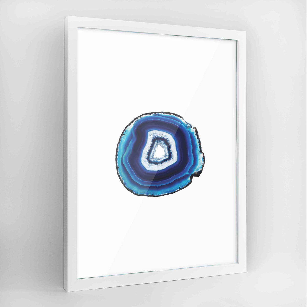 Geode Art Print - Blue