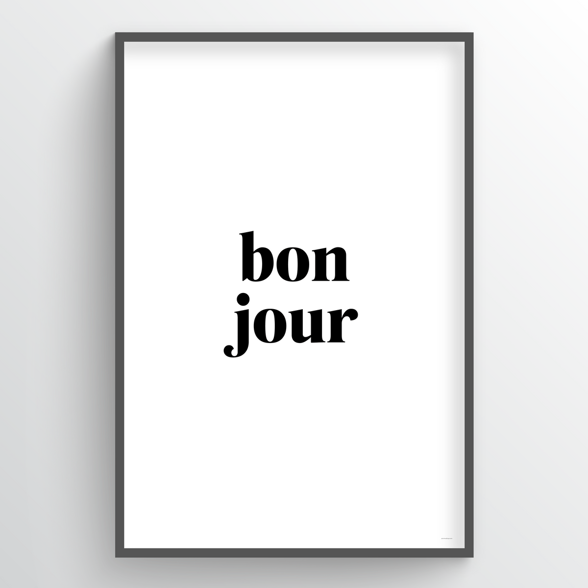Point Two Design Group modern art prints: BonJour Art Print