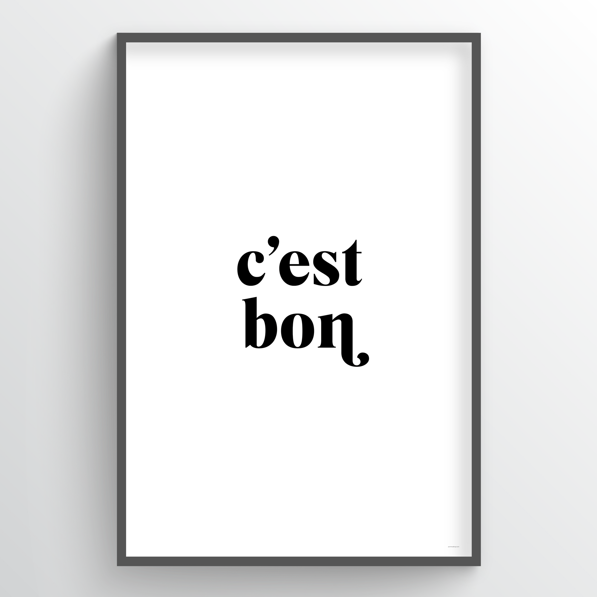 Point Two Design Group modern art prints: C'est Bon Art Print