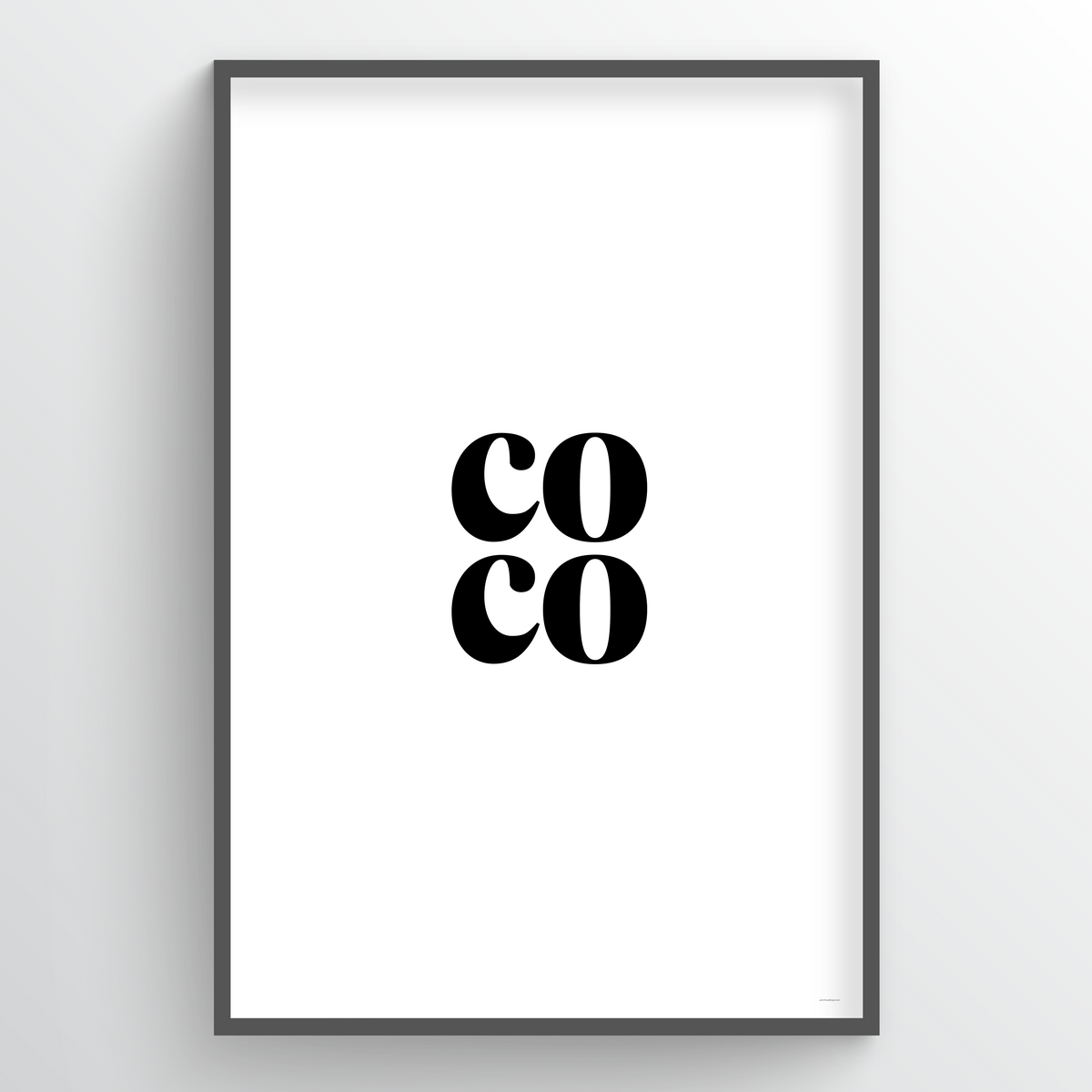 Point Two Design Group modern art prints: CoCo Art Print