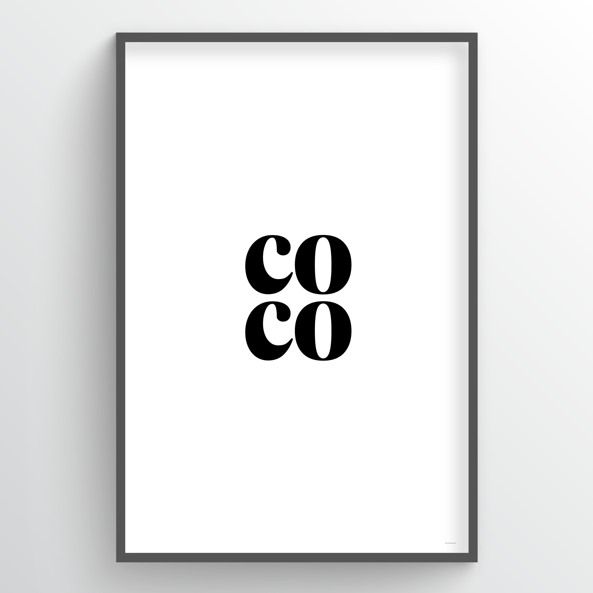 Point Two Design Group modern art prints: CoCo Art Print