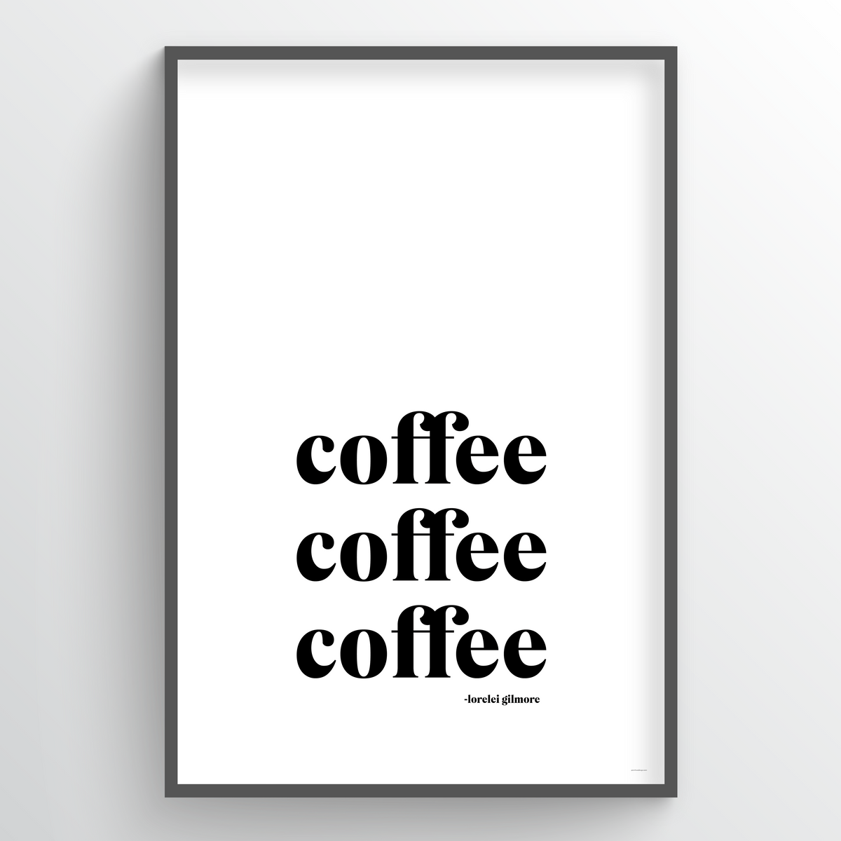 Point Two Design Group modern art prints: Coffee Coffee Coffee Art Print