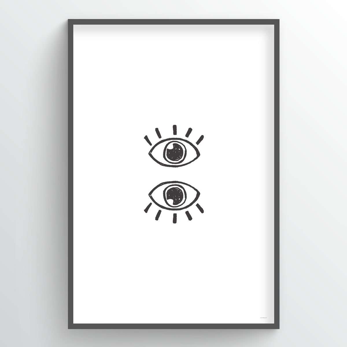 Point Two Design Group modern art prints: Eyes Art Print